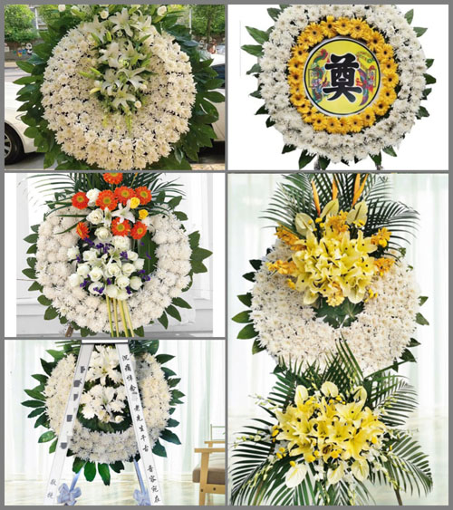 安徽六安市霍邱县众兴集镇马林村花圈速递